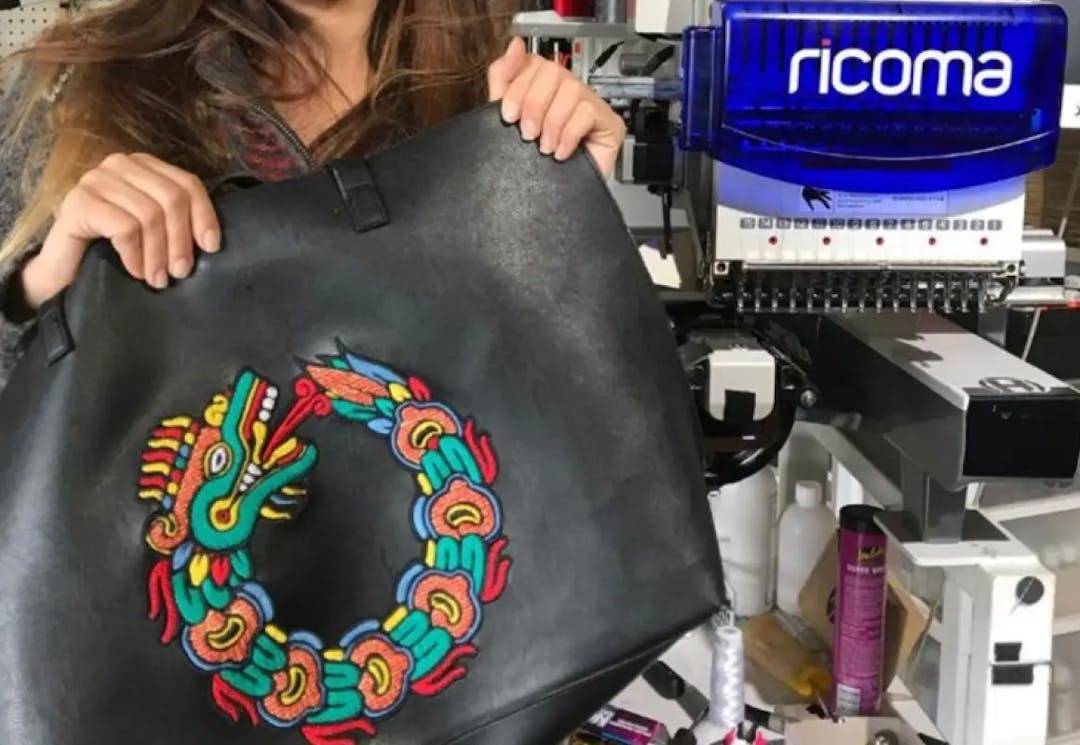 Bag Dragon Embroidery