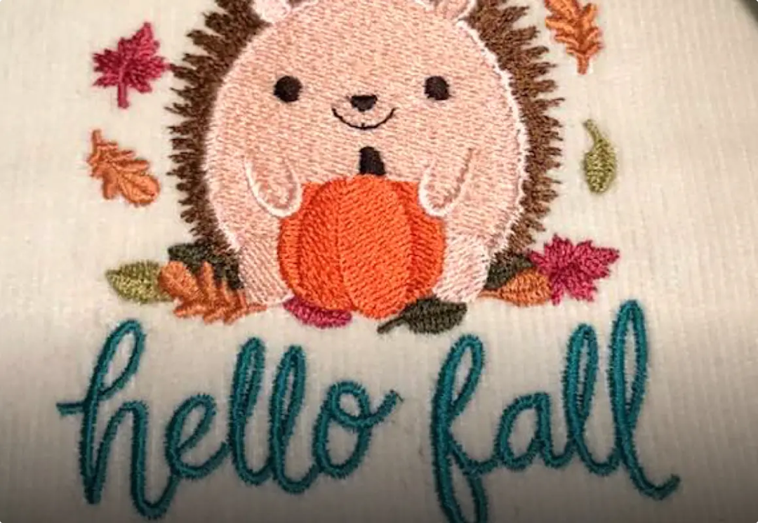 Hello Fall Embroidery